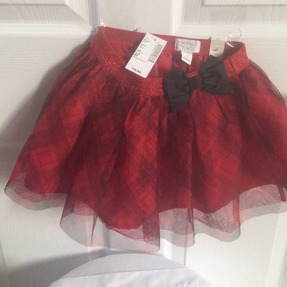 Toddler holiday skirt